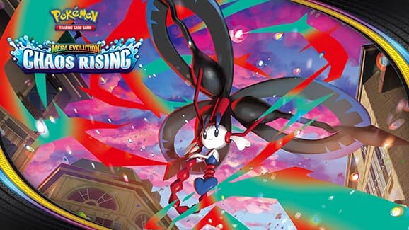 Select Play! Pokémon Stores will begin selling the Pokémon TCG: Mega Evolution—Chaos Rising Build & Battle Box starting May 9