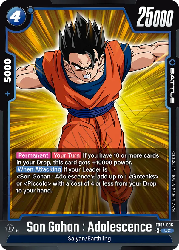 Son Gohan : Adolescence