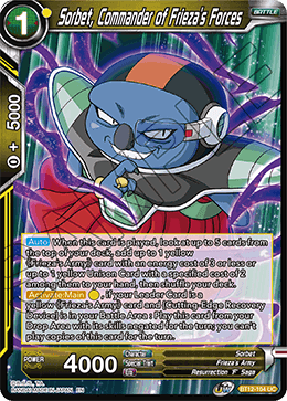 Sorbet, Commander of Frieza's Forces