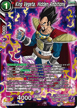 King Vegeta, Hidden Ambitions