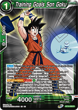 Training Goals Son Goku