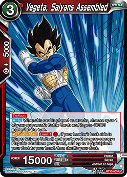 Vegeta, Saiyans Assembled